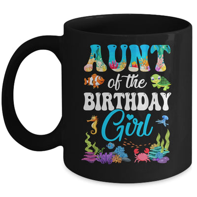 Aunt Of The Birthday Girl Sea Fish Ocean Aquarium Party Mug | teecentury