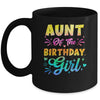 Aunt Of The Birthday Girl Tie Dye 1st Birthday Family Mug | teecentury