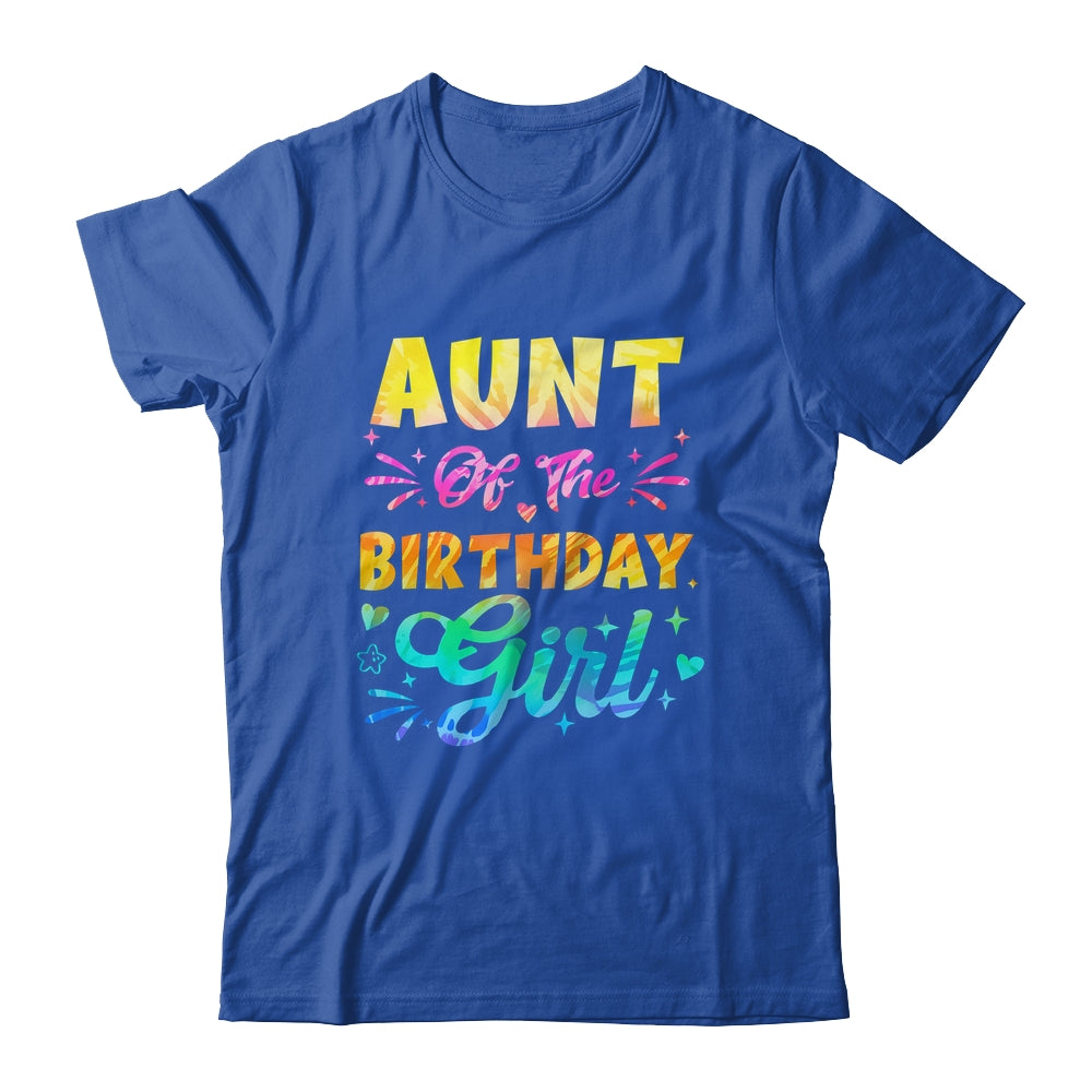Aunt Of The Birthday Girl Tie Dye 1st Birthday Family Shirt & Hoodie | teecentury