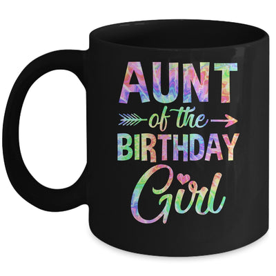 Aunt Of The Birthday Girl Tie Dye 1st Birthday Girl Family Mug | teecentury