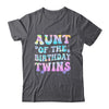 Aunt Of The Birthday Twins Girls Kids Party Retro Bday Shirt & Hoodie | teecentury