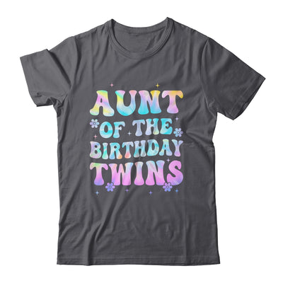 Aunt Of The Birthday Twins Girls Kids Party Retro Bday Shirt & Hoodie | teecentury