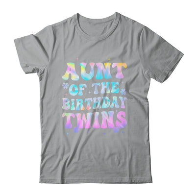 Aunt Of The Birthday Twins Girls Kids Party Retro Bday Shirt & Hoodie | teecentury