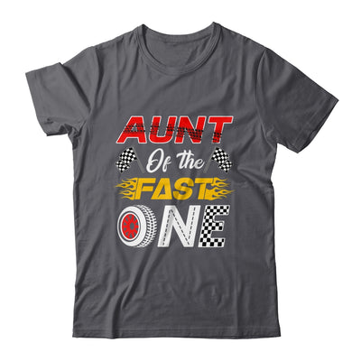 Aunt Of The Fast One 1st Birthday Race Car Family Shirt & Hoodie | teecentury