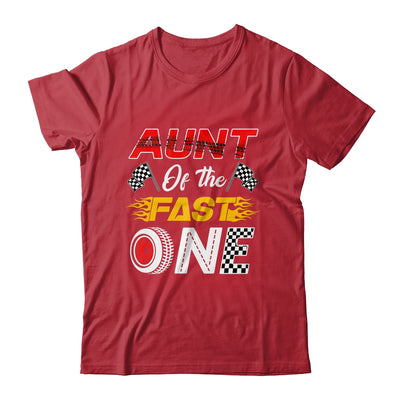 Aunt Of The Fast One 1st Birthday Race Car Family Shirt & Hoodie | teecentury