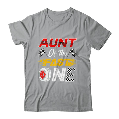 Aunt Of The Fast One 1st Birthday Race Car Family Shirt & Hoodie | teecentury