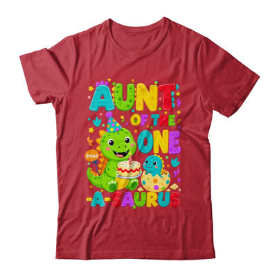 Aunt Of The One-A-Saurus 1St Birthday Boy T-Rex Dinosaur Shirt & Hoodie | teecentury