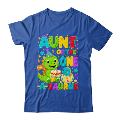 Aunt Of The One-A-Saurus 1St Birthday Boy T-Rex Dinosaur Shirt & Hoodie | teecentury