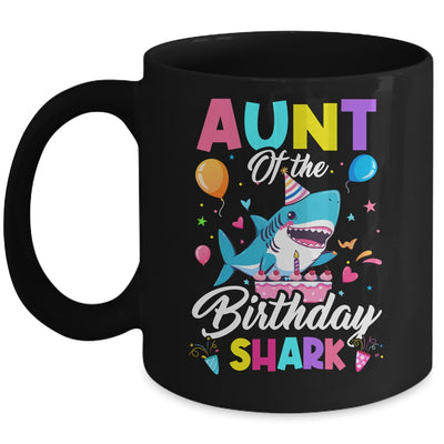 Aunt Of The Shark Birthday Boy Girl Party Family Group Mug | teecentury