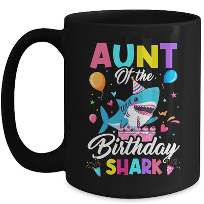 Aunt Of The Shark Birthday Boy Girl Party Family Group Mug | teecentury