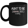 Aunt To Be 2025 Loading Promoted To Aunt Est 2025 Mug | teecentury