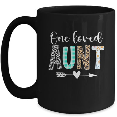 Aunt Women Cute Design One Loved Aunt Mother's Day Mug | teecentury