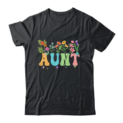 Aunt Women Wildflower Floral Design Aunt Mothers Day Shirt & Tank Top | teecentury