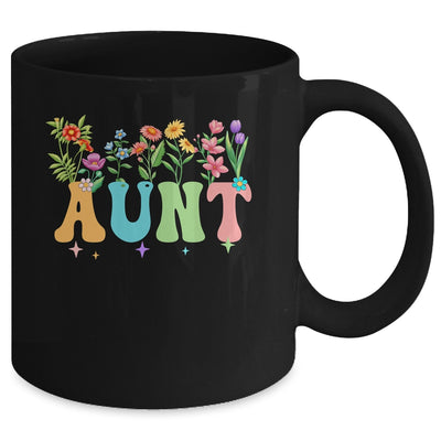 Aunt Women Wildflower Floral Design Aunt Mothers Day Mug | teecentury