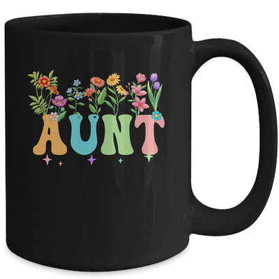 Aunt Women Wildflower Floral Design Aunt Mothers Day Mug | teecentury