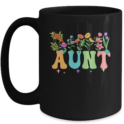 Aunt Women Wildflower Floral Design Aunt Mothers Day Mug | teecentury