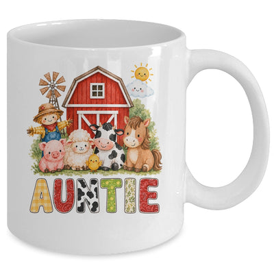 Auntie Farm Cow 1St Birthday Girl Boy Matching Family Mug | teecentury