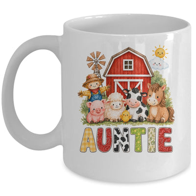 Auntie Farm Cow 1St Birthday Girl Boy Matching Family Mug | teecentury