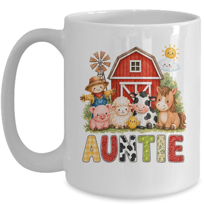 Auntie Farm Cow 1St Birthday Girl Boy Matching Family Mug | teecentury