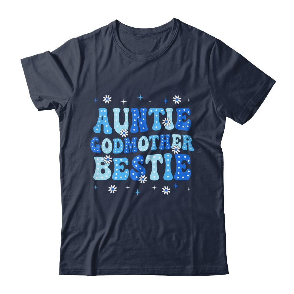 Auntie Godmother Bestie Groovy Cute For Mothers Day Funny Shirt & Tank Top | teecentury