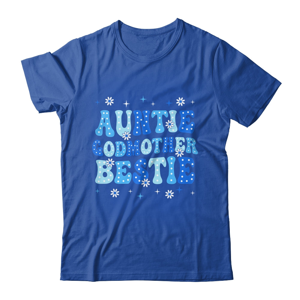 Auntie Godmother Bestie Groovy Cute For Mothers Day Funny Shirt & Tank Top | teecentury