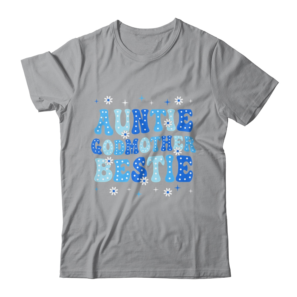 Auntie Godmother Bestie Groovy Cute For Mothers Day Funny Shirt & Tank Top | teecentury