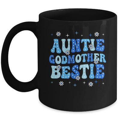 Auntie Godmother Bestie Groovy Cute For Mothers Day Funny Mug | teecentury