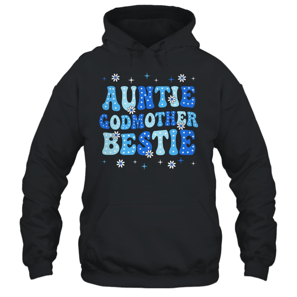 Auntie Godmother Bestie Groovy Cute For Mothers Day Funny Shirt & Tank Top | teecentury