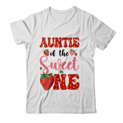 Auntie Of Sweet One Strawberry Frist 1st Birthday Girl Shirt & Hoodie | teecentury