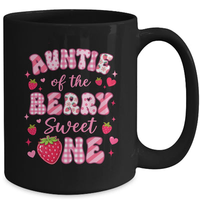 Auntie Of The Berry Sweet One Strawberry First Birthday Mug | teecentury