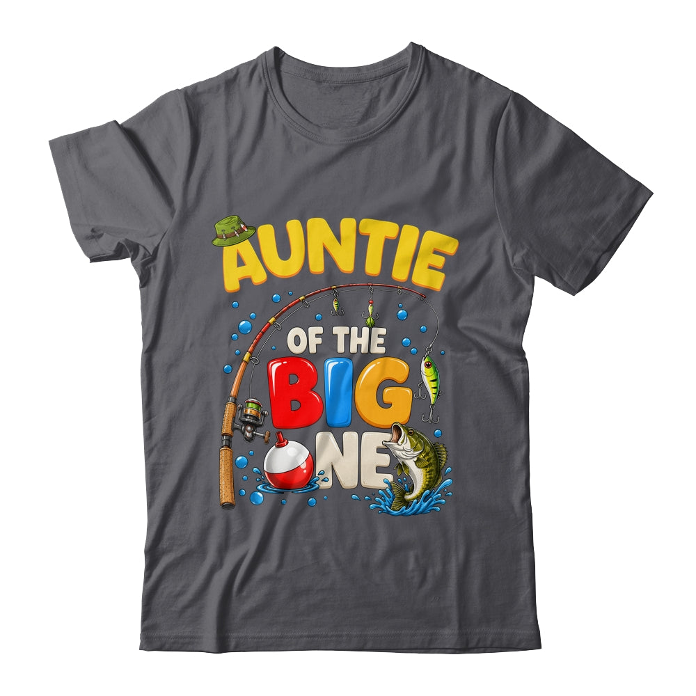 Auntie Of The Big One Fishing Birthday Boy Family Party Shirt & Hoodie | teecentury