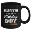 Auntie Of The Birthday Boy Baseball Matching Family Party Mug | teecentury