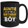 Auntie Of The Birthday Boy Construction Worker Family Party Mug | teecentury