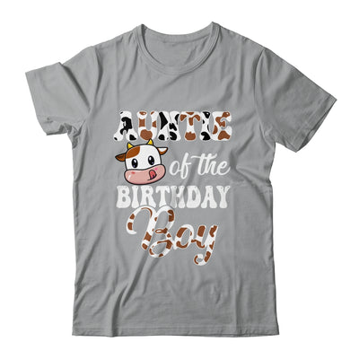 Auntie Of The Birthday Boy Cow Farm 1st Birthday Boy Shirt & Hoodie | teecentury