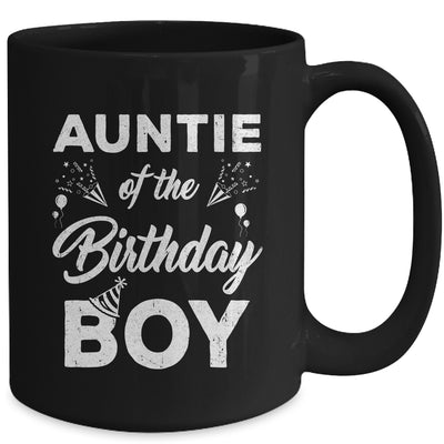 Auntie Of The Birthday Boy Matching Family Party Birthday Mug | teecentury