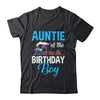 Auntie Of The Birthday Boy Railroad Train Theme Lover Shirt & Hoodie | teecentury