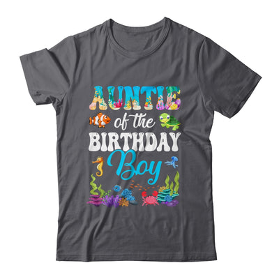 Auntie Of The Birthday Boy Sea Fish Ocean Aquarium Party Shirt & Hoodie | teecentury