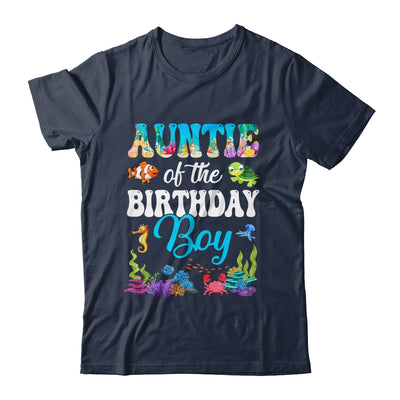 Auntie Of The Birthday Boy Sea Fish Ocean Aquarium Party Shirt & Hoodie | teecentury