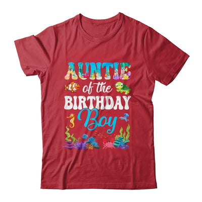 Auntie Of The Birthday Boy Sea Fish Ocean Aquarium Party Shirt & Hoodie | teecentury