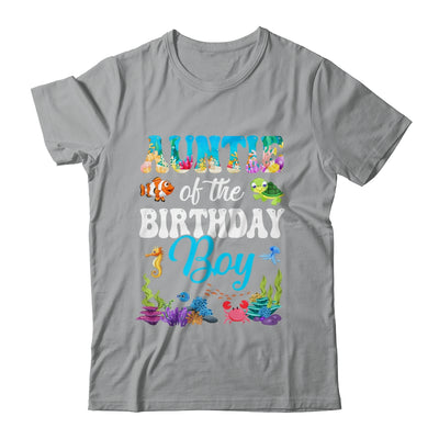 Auntie Of The Birthday Boy Sea Fish Ocean Aquarium Party Shirt & Hoodie | teecentury