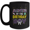 Auntie Of The Birthday Boy Space Astronaut Birthday Family Mug | teecentury