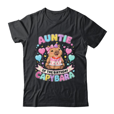 Auntie Of The Birthday Capybara Birthday Girl Family Shirt & Hoodie | teecentury