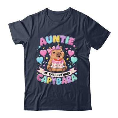 Auntie Of The Birthday Capybara Birthday Girl Family Shirt & Hoodie | teecentury