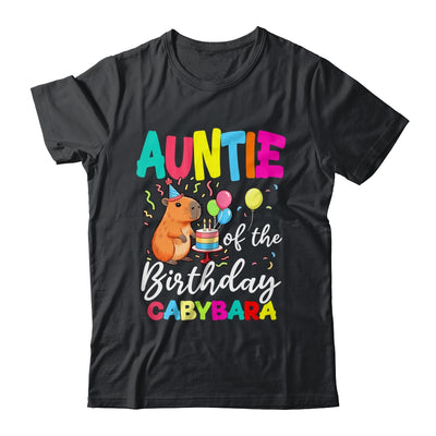 Auntie Of The Birthday Capybara Girl Bday Party Family Shirt & Hoodie | teecentury
