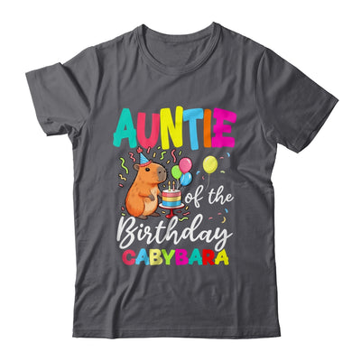 Auntie Of The Birthday Capybara Girl Bday Party Family Shirt & Hoodie | teecentury