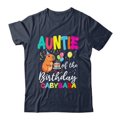 Auntie Of The Birthday Capybara Girl Bday Party Family Shirt & Hoodie | teecentury
