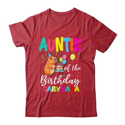 Auntie Of The Birthday Capybara Girl Bday Party Family Shirt & Hoodie | teecentury