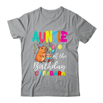 Auntie Of The Birthday Capybara Girl Bday Party Family Shirt & Hoodie | teecentury