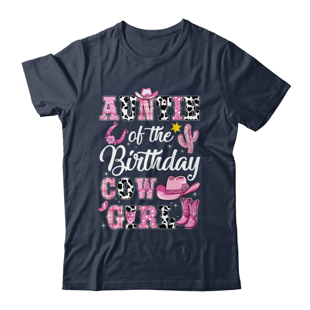 Auntie Of The Birthday Cow Girl Western Cowgirl 1st Birthday Shirt & Hoodie | teecentury