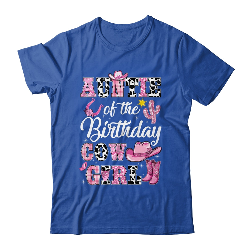 Auntie Of The Birthday Cow Girl Western Cowgirl 1st Birthday Shirt & Hoodie | teecentury